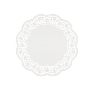 Sottotorta decorativi in carta bianca - diametro 27 cm - conf. 6 pezzi - immagine 1