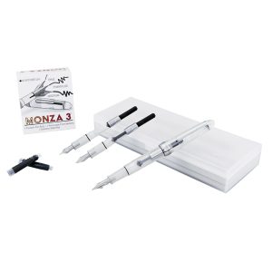Penna stilografica Monza - tratto medio - fusto in resina trasparente - Monteverde - immagine 4