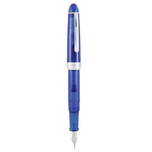 Penna stilografica Monza - tratto medio - fusto in resina blu - Monteverde - immagine 1