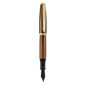 Penna stilografica Aldo Domani - punta M - fusto tabacco - Monteverde - immagine 1