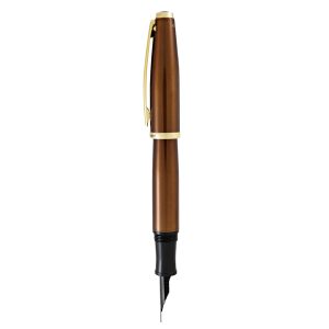 Penna stilografica Aldo Domani - punta M - fusto tabacco - Monteverde - immagine 2