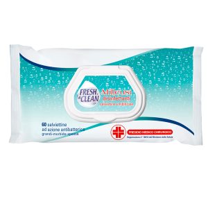 Salviette disinfettanti antibatteriche milleusi - Fresh&Clean - busta da 60 pezzi - immagine 1