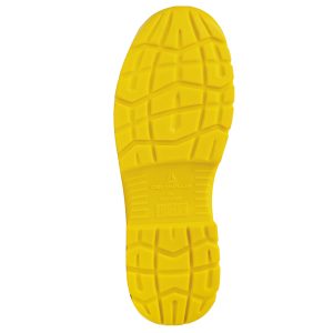 Calzatura di sicurezza Rimini 4 S1P SRC - pelle scamosciata perforata - numero 46 - beige/giallo - Deltaplus - immagine 2