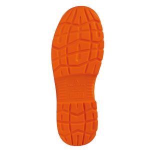 Calzatura di sicurezza Rimini 4 S1P SRC - pelle scamosciata perforata - numero 38 - blu/arancio - Deltaplus - immagine 2