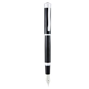 Penna stilografica Strata - tratto medio - fusto nero - Monteverde - immagine 1