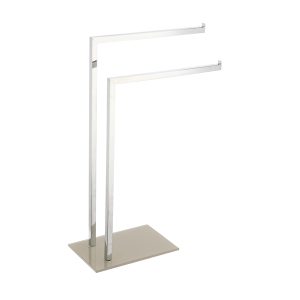 Piantana porta asciugamani - grigio tortora - King Collection - immagine 1