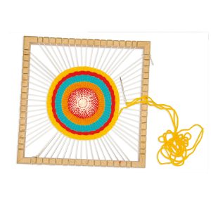 Telaio Mandala - 23 x 23 x 3 cm - legno - CWR - immagine 1