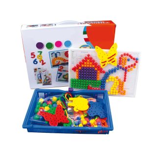 Set chiodini e infilature in plastica - colori assortiti - CWR - immagine 2