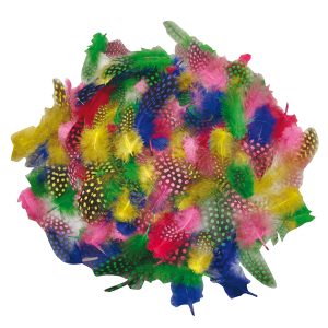 Piume tropicali - dimensione 50-100 mm - colori assortiti - DECO - conf. 100 pezzi - immagine 2