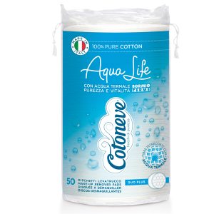 Dischetti levatrucco tondi Maxi in cotone - Cotoneve - busta da 50 pezzi - immagine 1