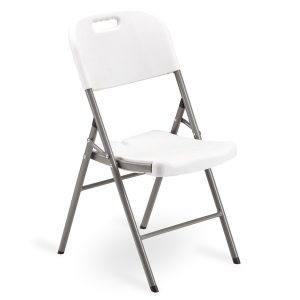 Sedia Horeca - pieghevole - 88 x 50 x 45 cm - HDPE - bianco - Garden Friend - immagine 1
