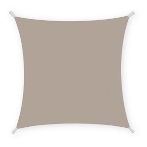 Tenda a vela quadrata ombreggiante - 3 x 3 m - tortora - Garden Friend - immagine 1