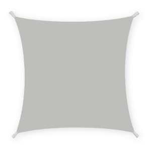 Tenda a vela quadrata ombreggiante - 3 x 3 m - cenere - Garden Friend - immagine 1