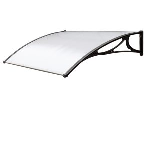 Pensilina modulare - 100 x 80 cm - policarbonato alveolare - satinato opalino - Garden Friend - immagine 1