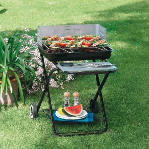 Barbecue Clic Clac - pieghevole - 84 x 60 x 80 cm - acciaio - nero - Garden Friend - immagine 1