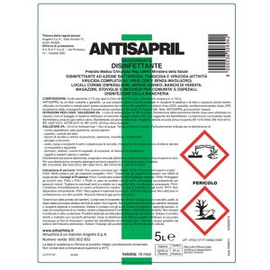 Antisapril disinfettante battericida - 5 L - Amuchina Professional - immagine 3