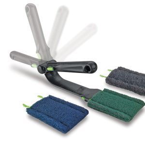 Tamponi media aggressività Fryer&Kitchen Cleaning Tool - verde - Scotch-Brite - conf. 6 pezzi - immagine 2