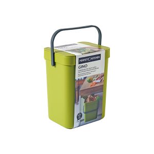 Pattumiera Gino - per rifiuti organici - 5 L - verde - Perfetto - immagine 1
