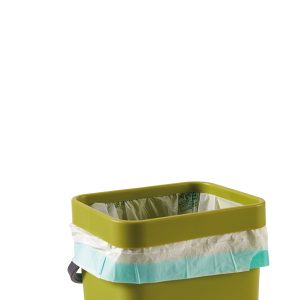 Pattumiera Gino - per rifiuti organici - 5 L - verde - Perfetto - immagine 3