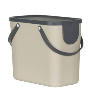 Pattumiera Albula - 25 L - cappuccino - Rotho - immagine 1