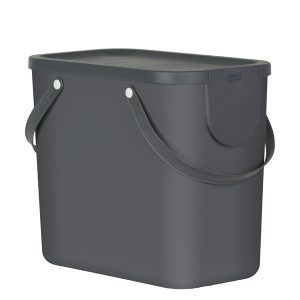 Pattumiera Albula - 25 L - grigio antracite - Rotho - immagine 1