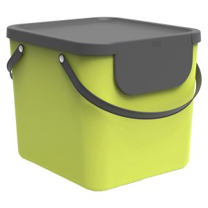 Pattumiera Albula - 40 L - verde lime - Rotho - immagine 1