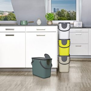 Pattumiera Albula - 40 L - verde lime - Rotho - immagine 2