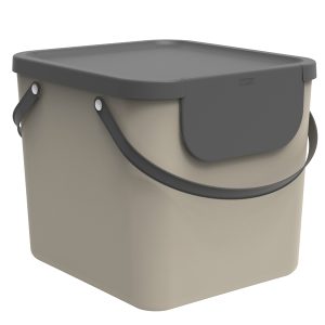 Pattumiera Albula - 40 L - cappuccino - Rotho - immagine 1
