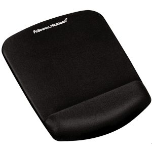 Mousepad con poggiapolsi in FoamFusion Microban PlusTouch - nero - Fellowes - immagine 1