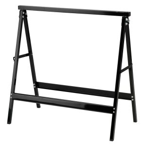 Cavalletto - 76 x 37 x 78 cm - 100 kg - acciaio verniciato - nero - Garden Friend - immagine 1