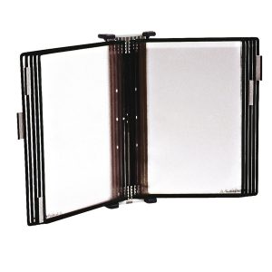 Leggio antibatterico - da muro - 10 buste - A4 - nero - Djois - immagine 1