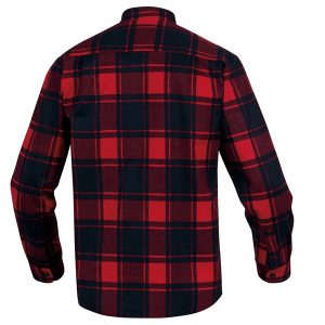 Camicia da lavoro Ruby - flanella di cotone - tg. L - rosso / nero - Deltaplus - immagine 2