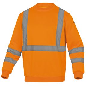 Felpa sportiva Astral - alta visibilità - tg. L - arancio fluo - Deltaplus - immagine 1