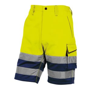 Bermuda da lavoro PHBE2 - alta visibilità - panostyle - tg. M - giallo fluo - Deltaplus - immagine 1