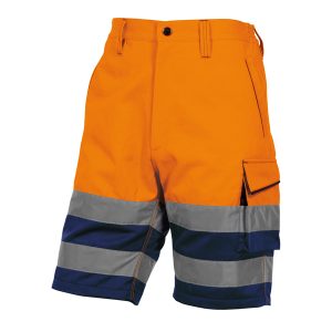 Bermuda da lavoro PHBE2 - alta visibilità - panostyle - tg. XXL - arancio fluo - Deltaplus - immagine 1
