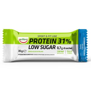 Integratore Sport & Fit Line Protein 31% - low sugar choco cioccolato - 35 gr - Equilibra - immagine 1