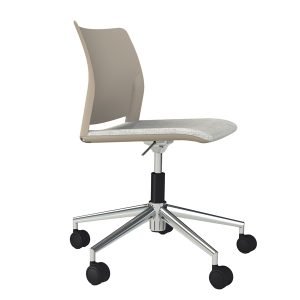 Seduta Home/Office Alpha APGT - senza braccioli - beige - Unist - immagine 1