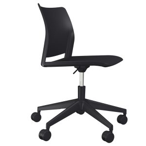 Seduta Home/Office Alpha APGN - senza braccioli - nero - Unisit - immagine 1