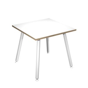 Scrivania Skinny Metal - 80 x 80 x H 74,4 cm - bianco - immagine 1