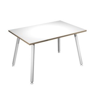 Scrivania Skinny Metal - 120 x 80 x H 74,4 cm - bianco - immagine 1
