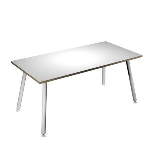 Scrivania Skinny Metal - 160 x 80 x H 74,4 cm - bianco - immagine 1