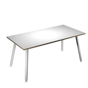 Scrivania Skinny Metal - 180 x 80 x H 74,4 cm - bianco - immagine 1