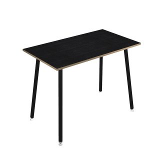 Tavolo alto Skinny Metal - 140 x 80 x 105 cm - nero/nero venato - immagine 1
