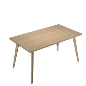 Scrivania Woody - 140 x 80 x H 74,4 cm - rovere / rovere - immagine 1