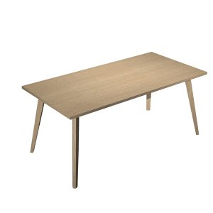 Scrivania Woody - 180 x 80 x H 74,4 cm - rovere - immagine 1
