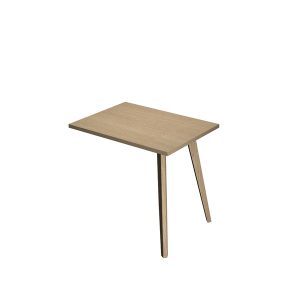 Allungo DX/SX per scrivanie Woody - 60 x 80 x H 74,4 cm - rovere / rovere - immagine 1