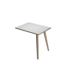 Allungo DX/SX per scrivanie Woody - 60 x 80 x H 74,4 cm - rovere / bianco - immagine 1