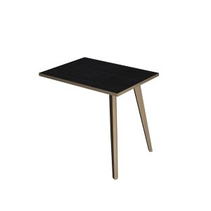Allungo DX/SX per scrivanie Woody - 60 x 80 x H 74,4 cm - rovere / nero venato - immagine 1