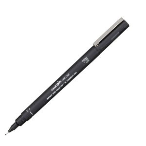Pin fineliner - punta 0,4 mm - nero - Uni Mitsubishi - immagine 1