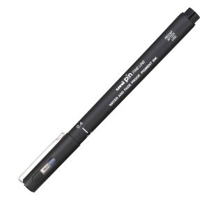 Pin fineliner - punta 0,4 mm - nero - Uni Mitsubishi - immagine 2
